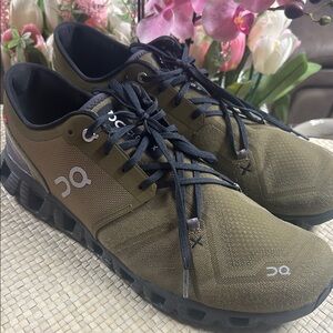 On Running Men's Khaki Athletic Shoes